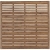 Zaun Sina 180x180cm mit Gitter Kiefer kdi braun 51151