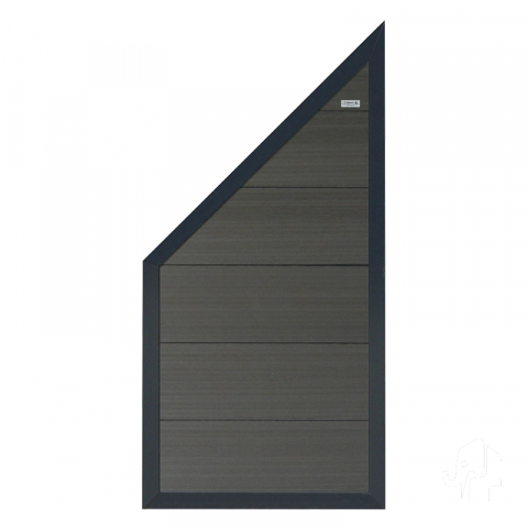Elephant Forte WPC anthrazit-anthrazit 90x180-93cm