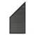 Elephant Forte WPC anthrazit-anthrazit 90x180-93cm