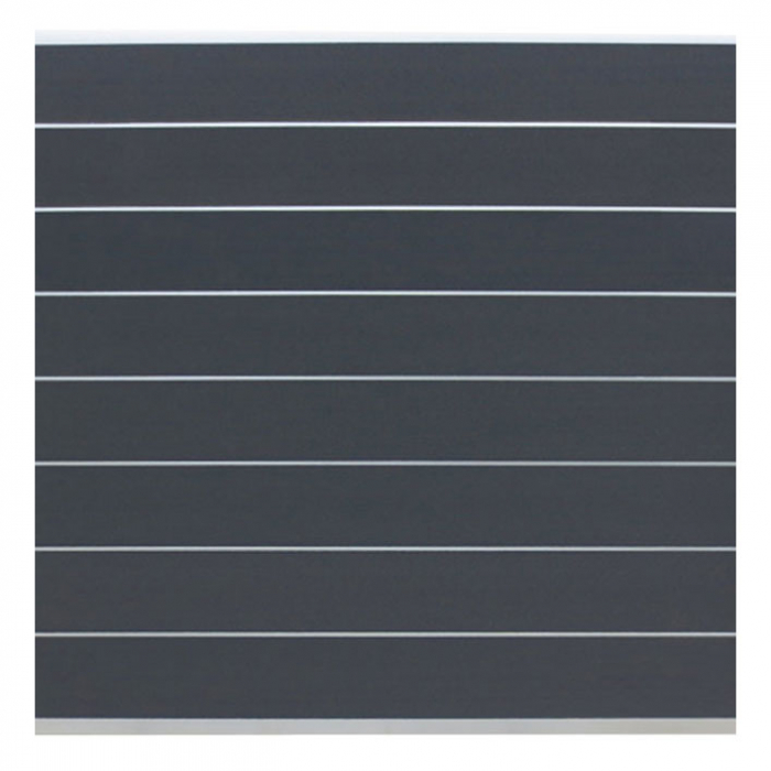Elephant Steckzaun Modular 180 WPC steingrau 180x174cm, Leiste Silber