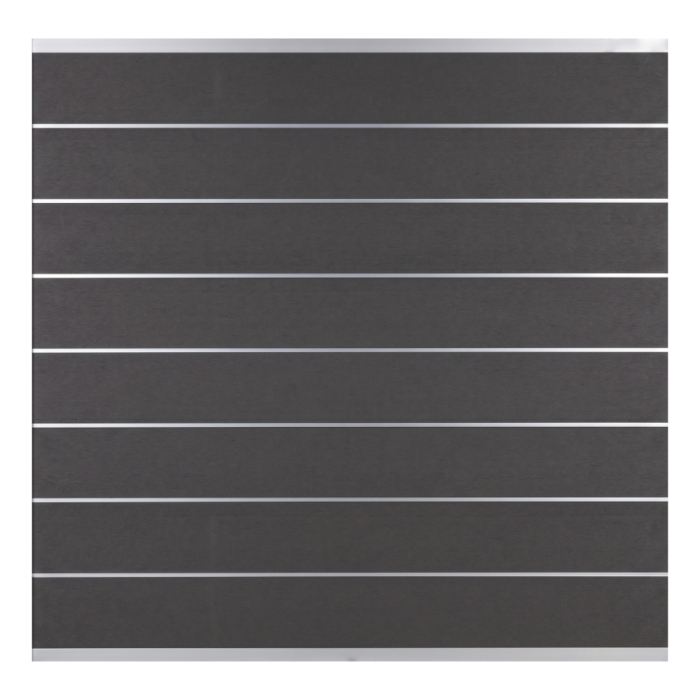 Elephant Steckzaun Modular EVO 180 WPC steingrau 180x174cm, Leiste Silber