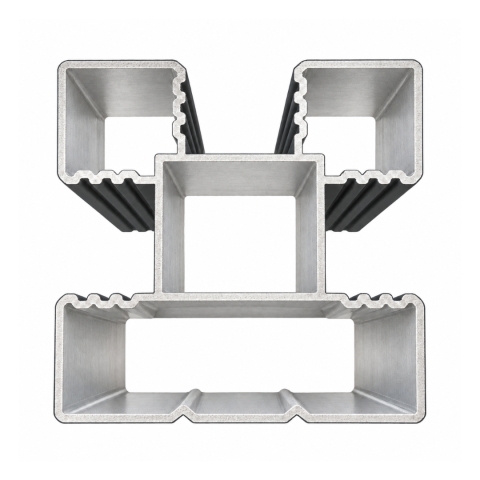 Elephant Aluminium Pfosten Modular 6,8x6,8x270cm, anthrazit