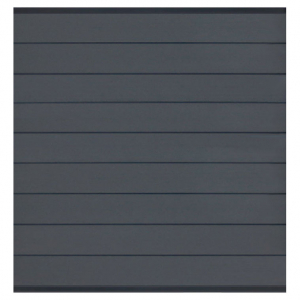 Elephant Steckzaun Modular 200 WPC steingrau, Leiste Anthrazit 180x195cm