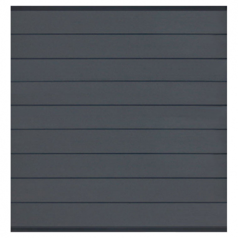 Elephant Steckzaun Modular 200 WPC steingrau, Leiste Anthrazit 180x195cm