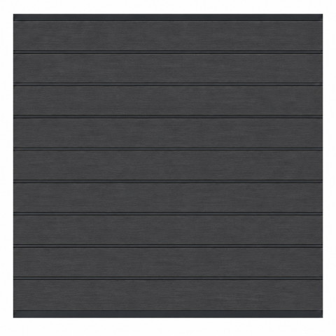 Elephant Steckzaun Modular EVO 200 WPC steingrau, Leiste Anthrazit 180x195cm
