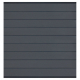 Elephant Steckzaun Modular 200 WPC steingrau, Leiste Anthrazit 180x195cm