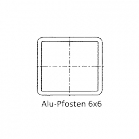 Groja Konsole GJ 43 fr 6x6cm Alupfosten