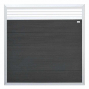 Elephant Forte anthrazit-alu WPC 180x180cm mit Rankgitter