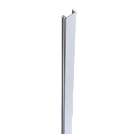 GrojaLumino Pfostenabdeckleiste 100cm silbergrau f&uuml;r 9x9cm Pfosten