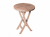 Zebra Poker Tisch rund Durchmesser 50cm, Hhe 74cm aus Teakholz