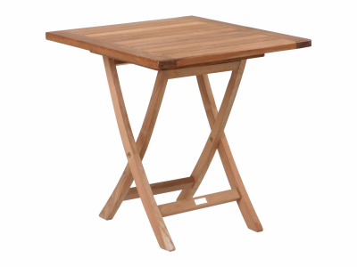 Zebra Poker Tisch 70x70cm aus Teakholz