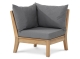 Best Moretti Lounge Eckteil 80x80cm, Teak Gestell, inkl. Polster