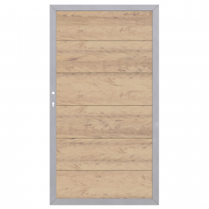 Design WPC Alu Sand Tor 2442, DIN links - 98x180cm