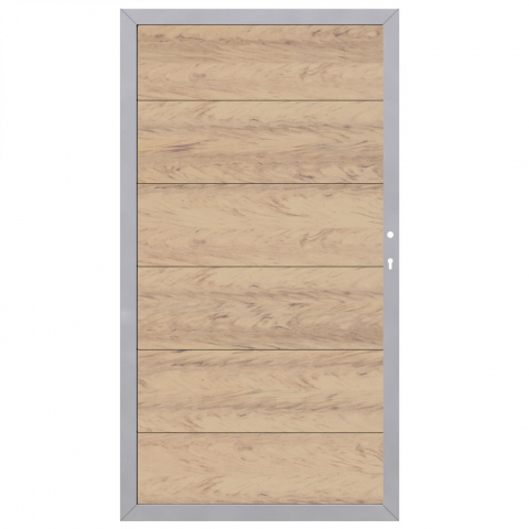 Design WPC Alu Sand Tor 2443, DIN rechts
