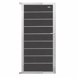 Elephant Zauntor Modular EVO 200 WPC steingrau 90x197cm, Leiste Silber inkl. Beschlag