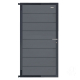 Elephant Zauntor Modular 180 WPC steingrau 90x176cm, Leiste Anthrazit inkl. Beschlag