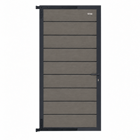 Elephant Zauntor Modular EVO 200 WPC steingrau 90x197cm, Leiste Anthrazit inkl. Beschlag
