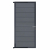Elephant Zauntor Modular 200 WPC steingrau 90x197cm, Leiste Anthrazit