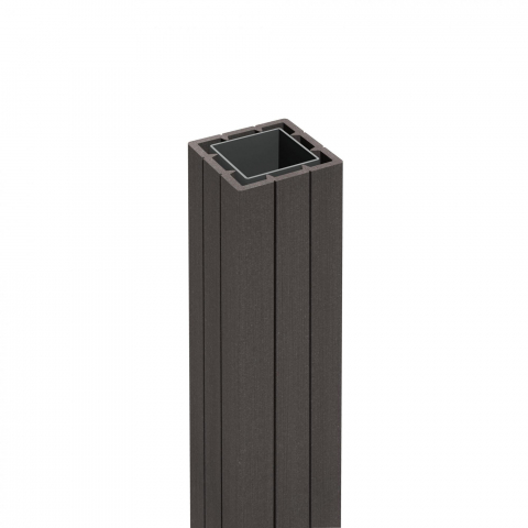 GrojaSolid Pfosten braun-anthrazit, 7x7x240cm