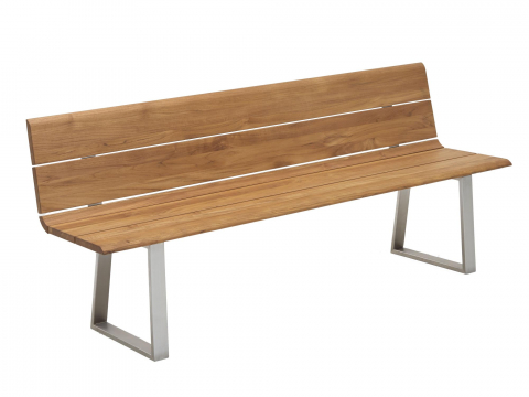 Niehoff Nova Massivholzbank 180cm, Teak