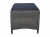 Zebra Status Hocker Grau-Schwarz