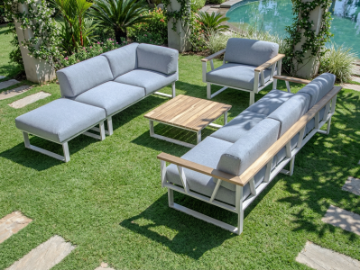Zebra Gartenm&ouml;bel-Set Belvedere Lounge, inkl. Polster aus Olefin
