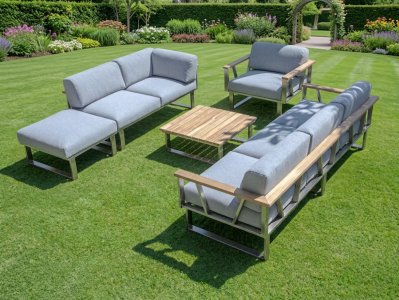Zebra Gartenm&ouml;bel-Set Belvedere Lounge, inkl. Polster aus Olefin