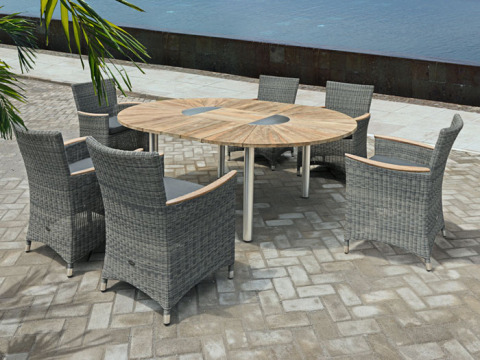 Zebra Gartenmöbel-Set Catax-Status