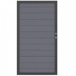 System WPC Tor anthrazit 2571, DIN rechts<br>98x180cm