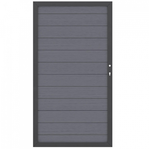 System WPC Tor anthrazit 2571, DIN rechts - 98x180cm