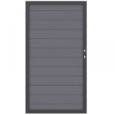 System WPC Tor anthrazit 2571, DIN rechts - 98x180cm