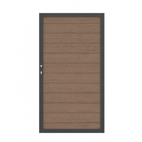 System WPC Tor mandel 2572, DIN links - 98x180cm