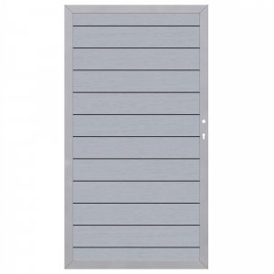 System WPC Tor grau 2579, DIN rechts<br>98x180cm