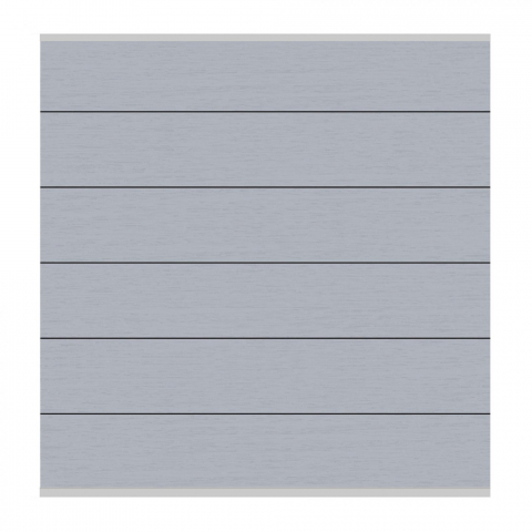 System WPC XL Zaunfeld-Set grau 2590 - 178x183cm