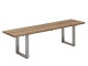 Niehoff Nemo Bank 200cm, Teak Sitzfläche, Gestell Edelstahl
