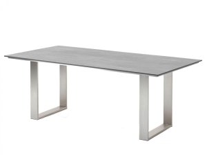 Tischgestell Edelstahl Tischplatte HPL 
