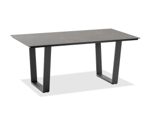 Tischgestell Aluminium Tischplatte HPL Beton