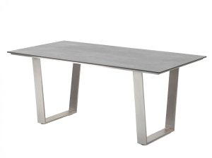 Tischgestell Edelstahl Tischplatte HPL