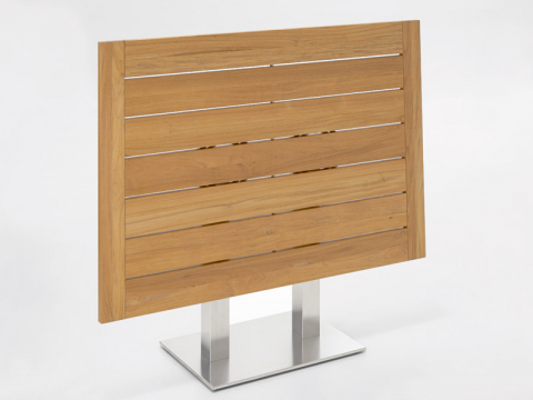 Niehoff Bistro Tisch rechteckig 120x81cm, Teak geölt