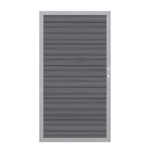 System WPC Tor Platinum grau 2612, DIN rechts 98x180cm