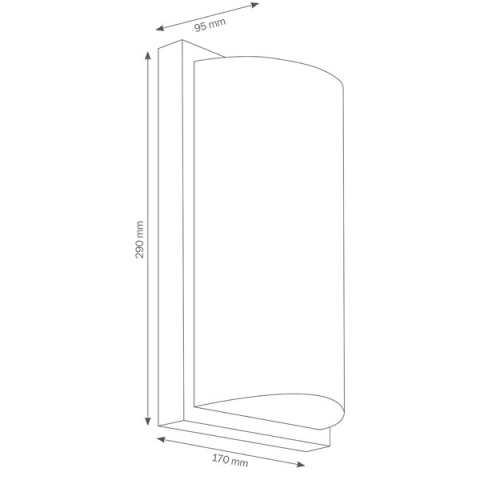 LCD Wandleuchte 040LED Edelstahl