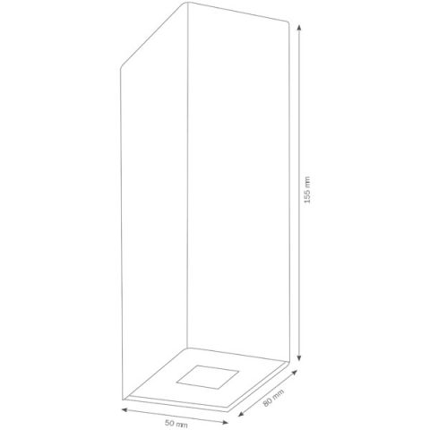 LCD Wandleuchte 5007 Edelstahl