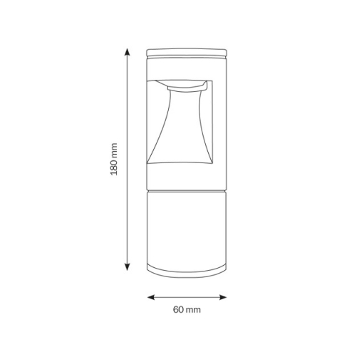 LCD Standleuchte 1400LED Graphit