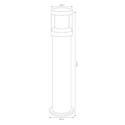 LCD Standleuchte 1261 Graphit