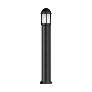 LCD Standleuchte lang 1027 Schwarz Glas
