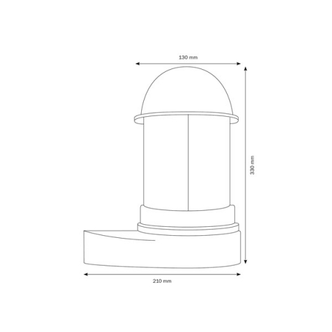 LCD Wandleuchte 1021 Wei