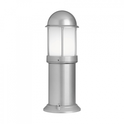 LCD Standleuchte 1032 Silber Glas