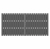 Doppeltor Jumbo WPC Alu Design anthrazit-silber 2037 - H:179cm, Sonderbreite