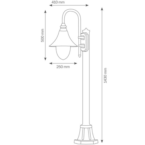 LCD Standleuchte 1080 Weiß