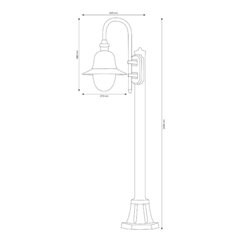 LCD Standleuchte 1108 Wei